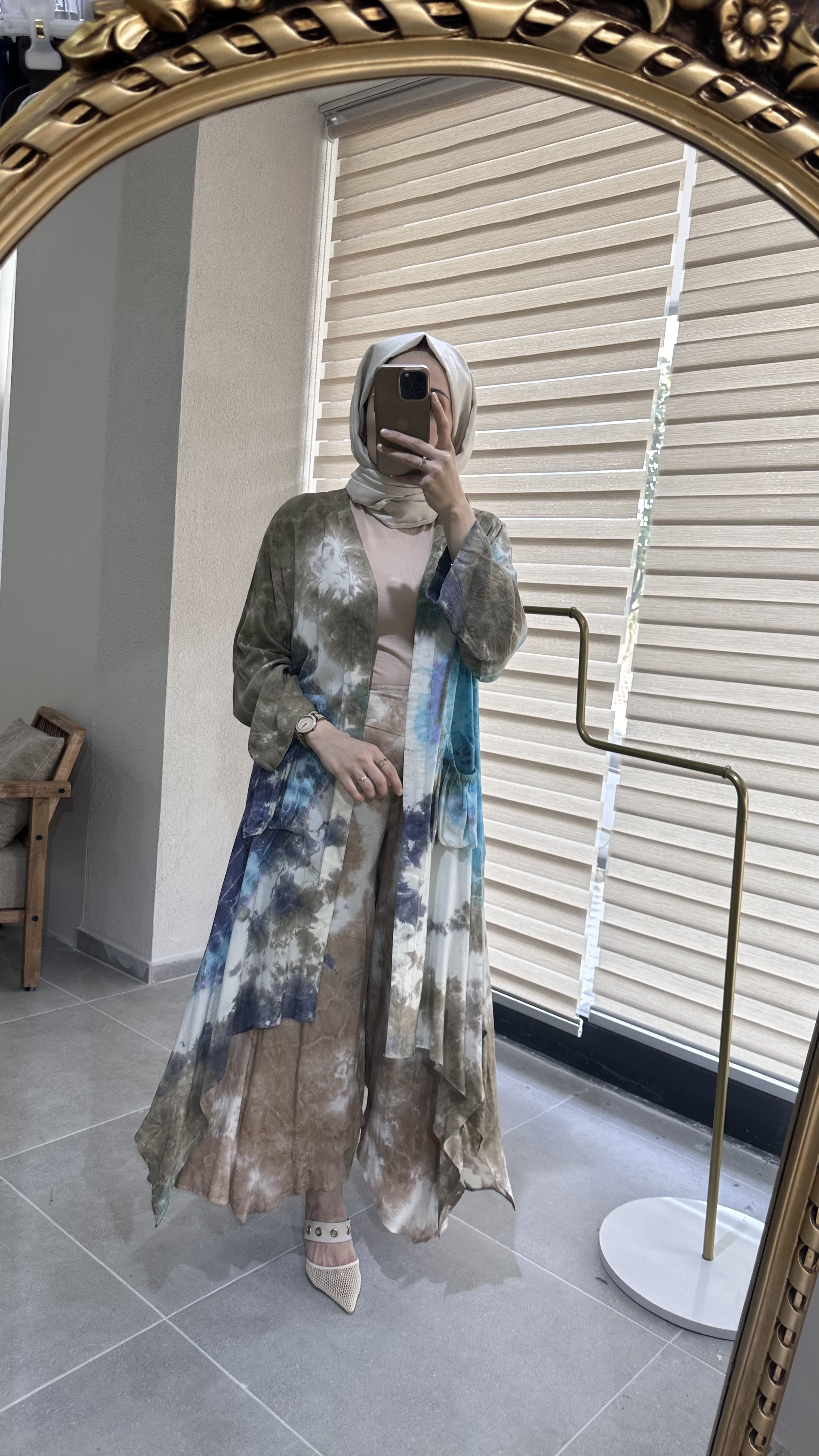 Organik Viskon Batik Takım