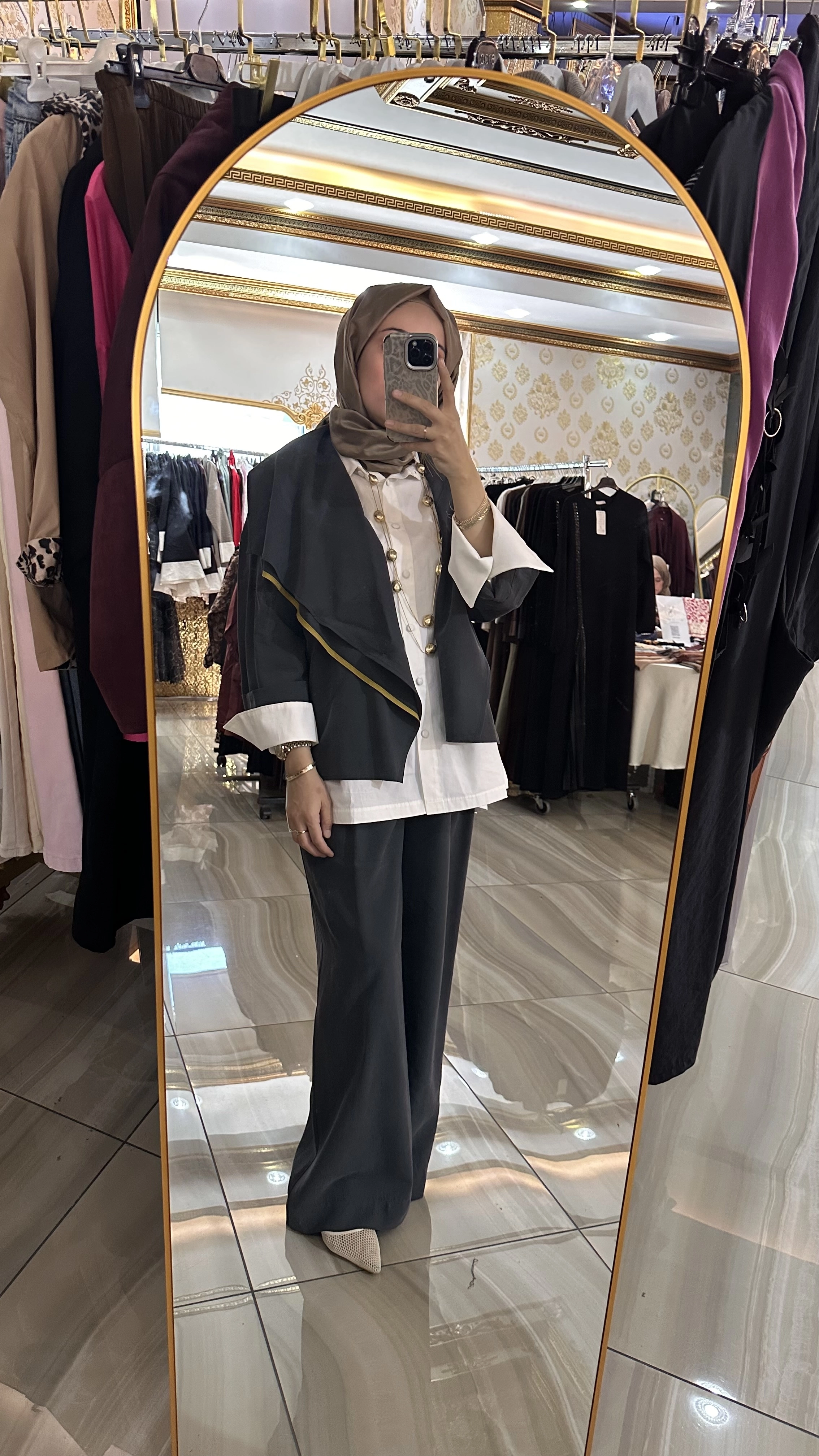 Prive Şal Yaka Ceketli Takım
