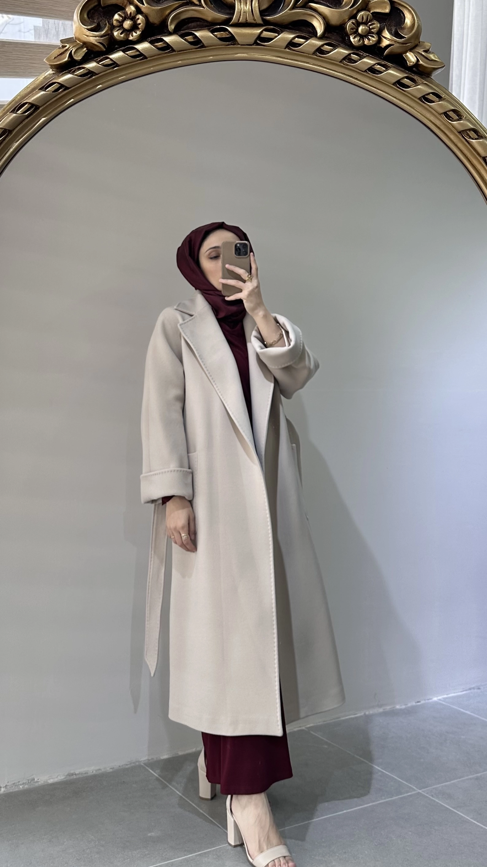 Massimo Model Kaşmir Kaban(Kürksüz)