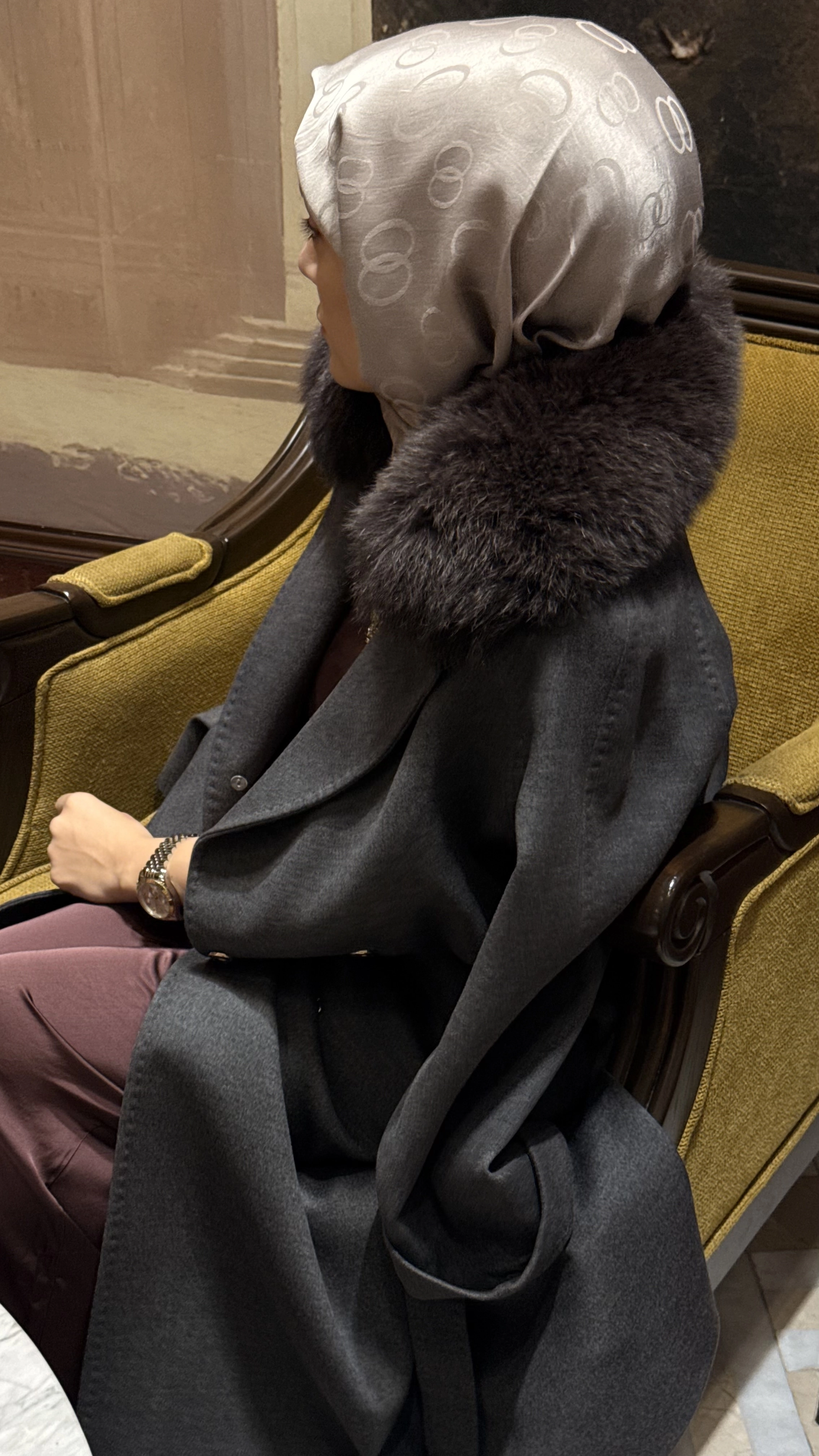Massimo Model Kürklü Kaşmir Kaban