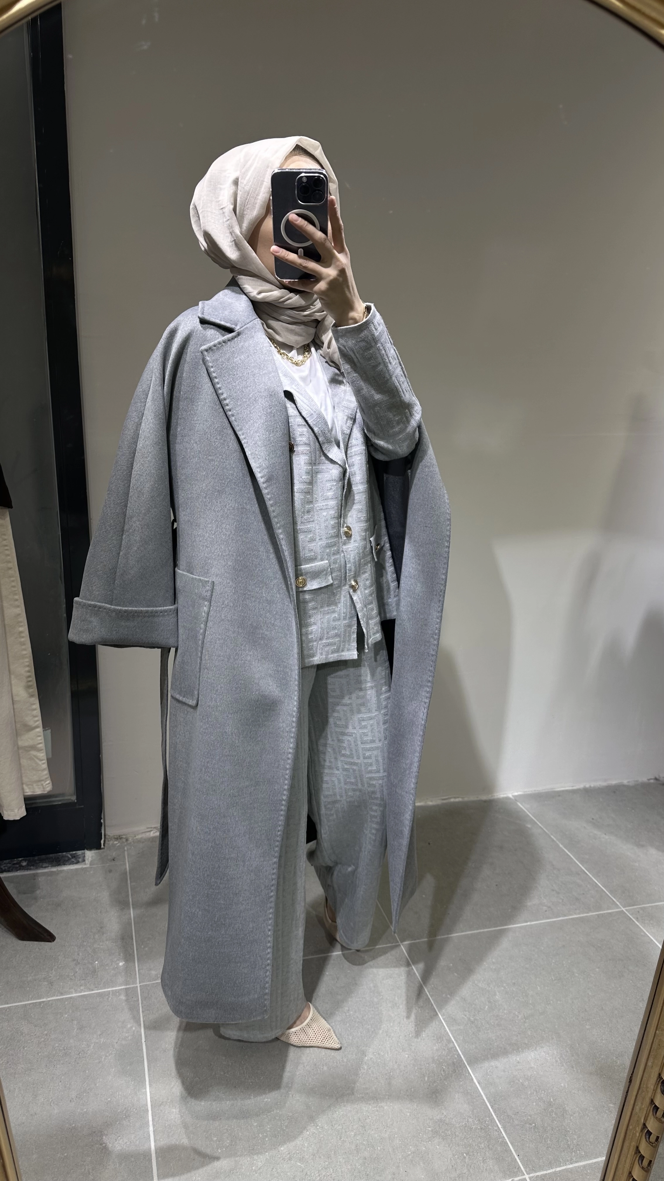 Massimo Model Kaşmir Kaban(kürksüz)
