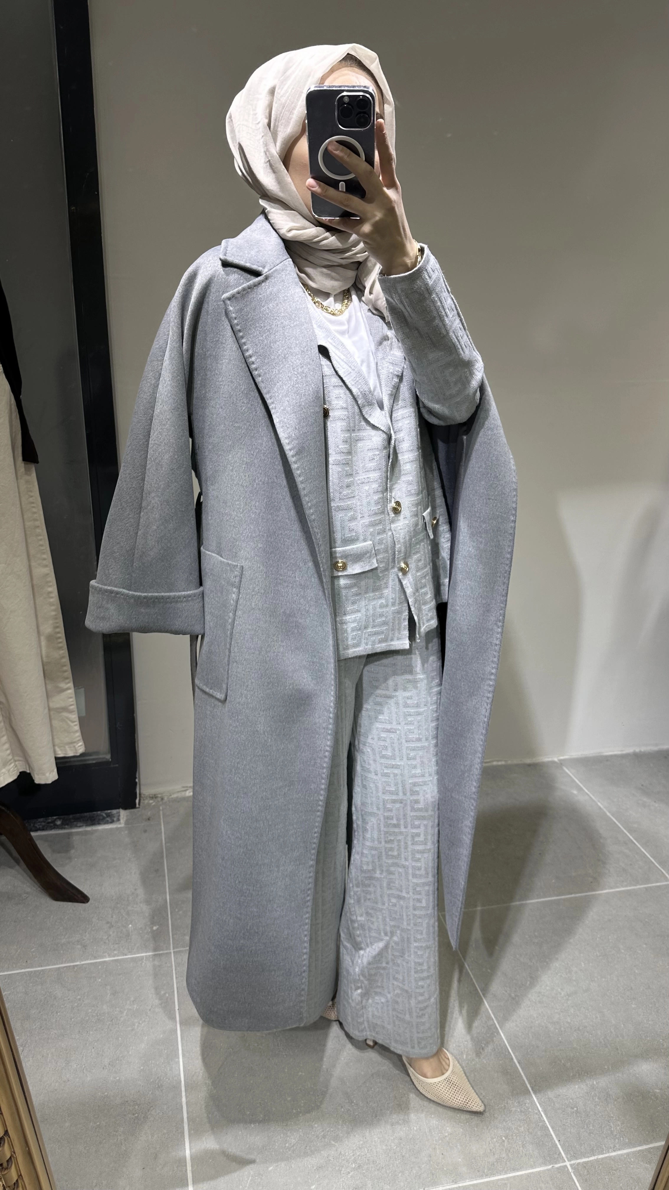 Massimo Model Kaşmir Kaban(kürksüz)