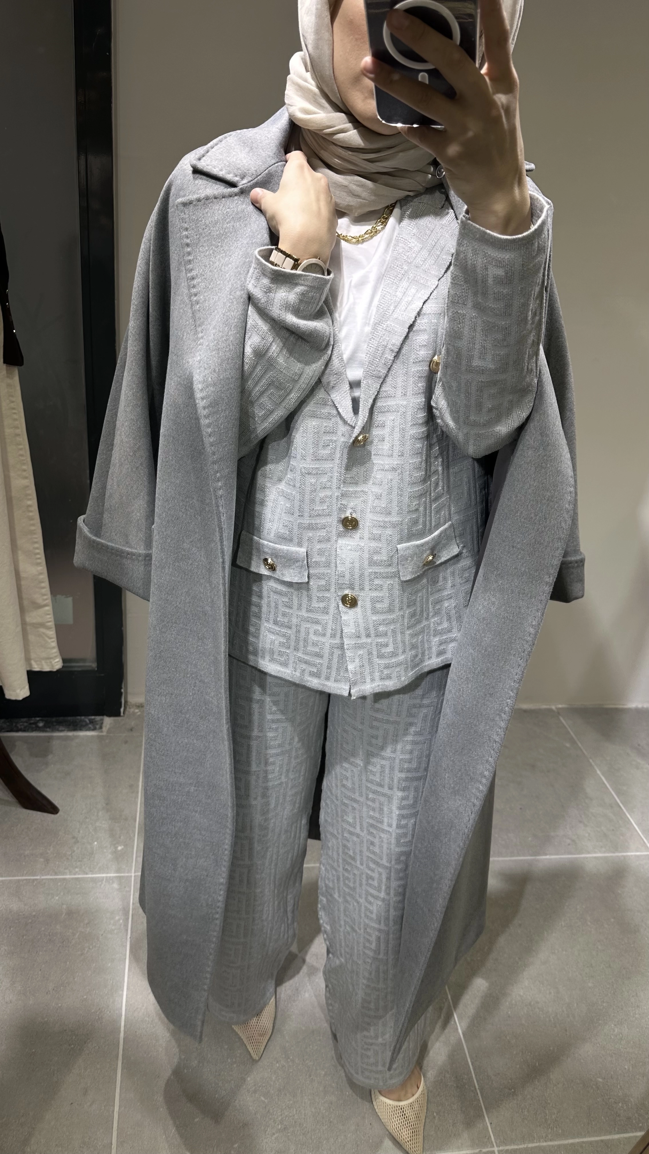 Massimo Model Kaşmir Kaban(kürksüz)