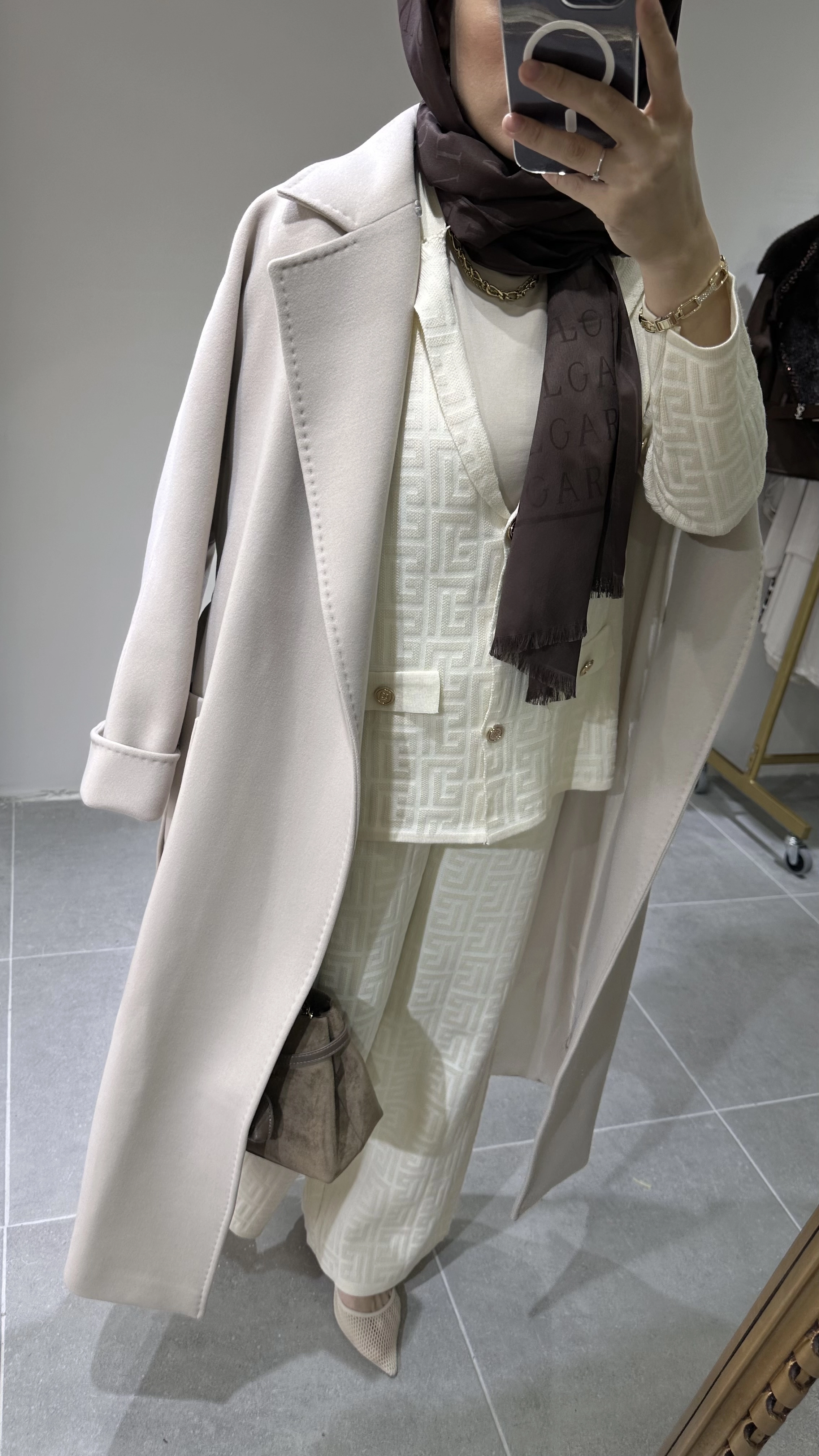 Massimo Model Kaşmir Kaban(Kürksüz)