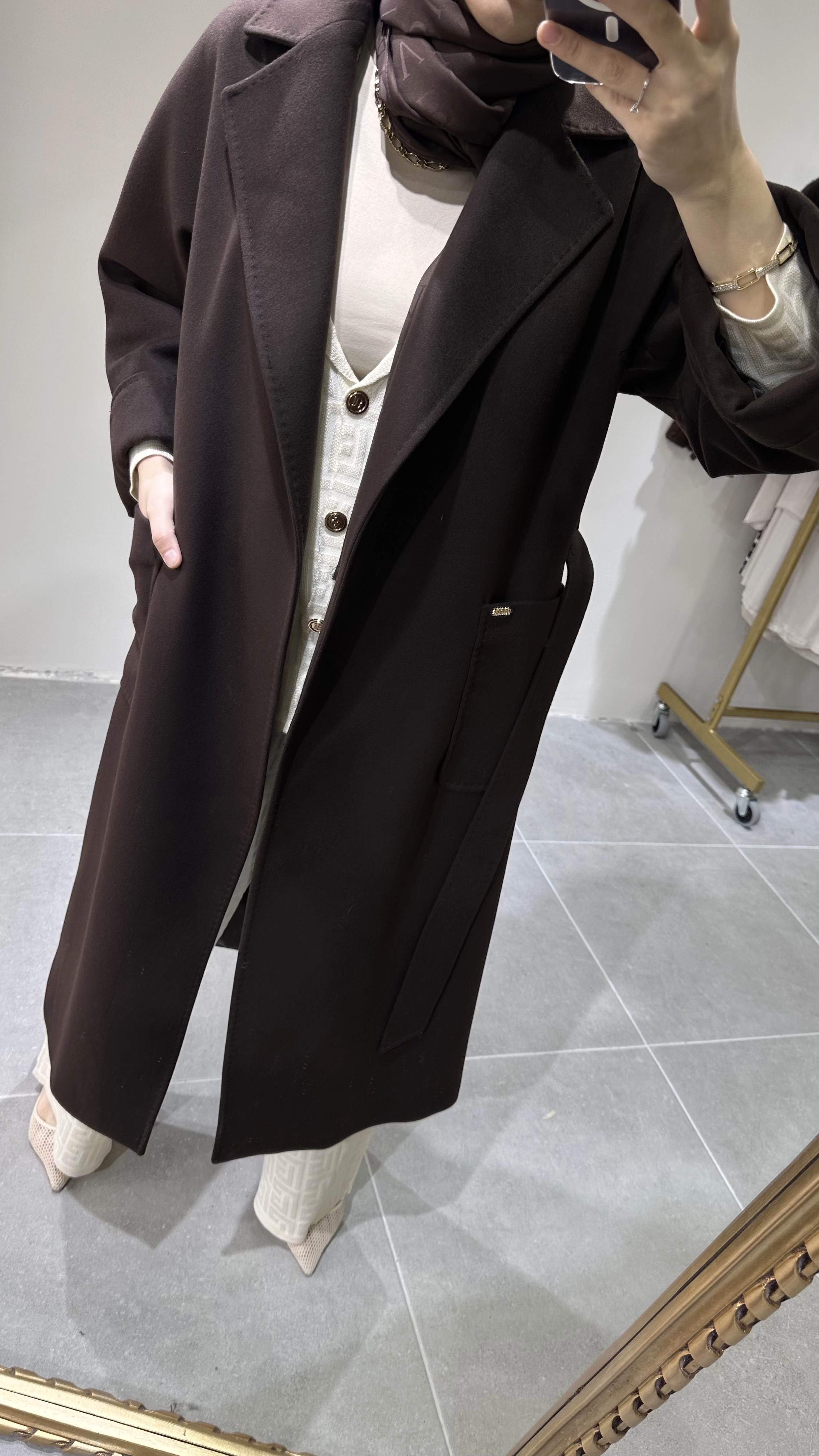 Massimo Model Kürksüz Kaşmir Kaban