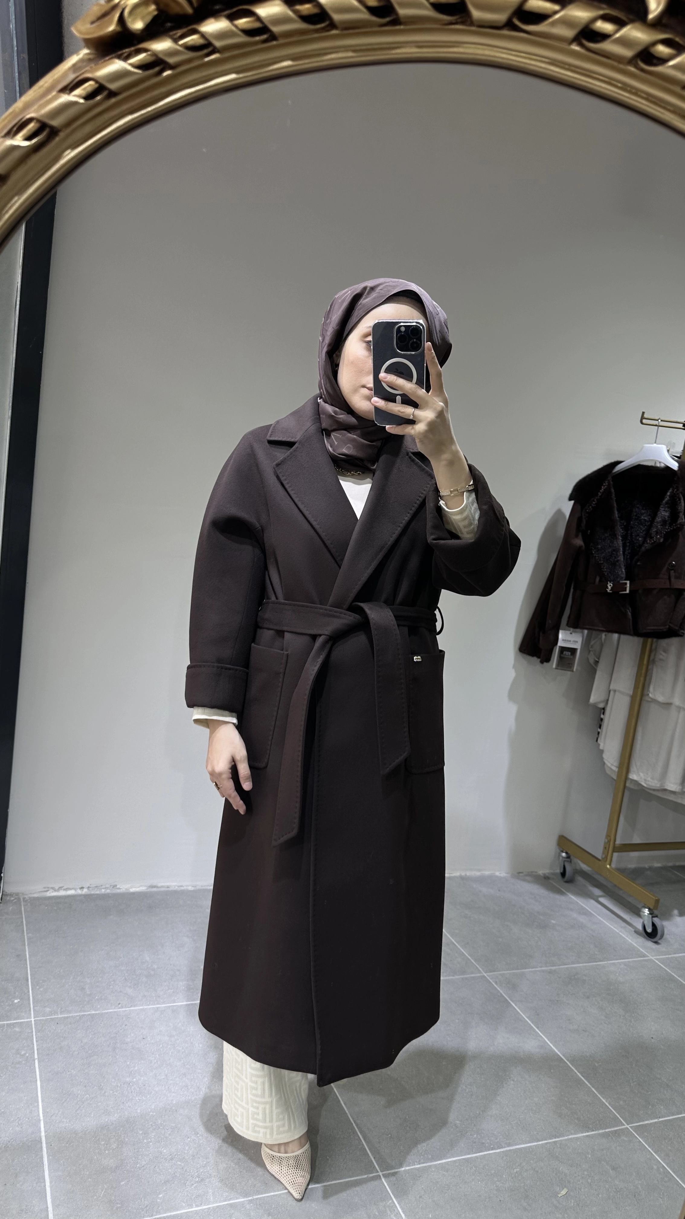 Massimo Model Kürksüz Kaşmir Kaban