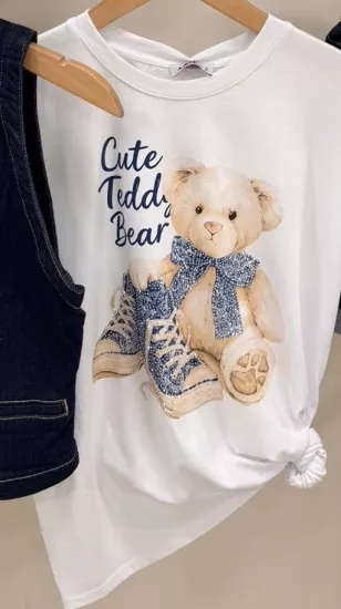 İthal Teddy Basic Tshirt