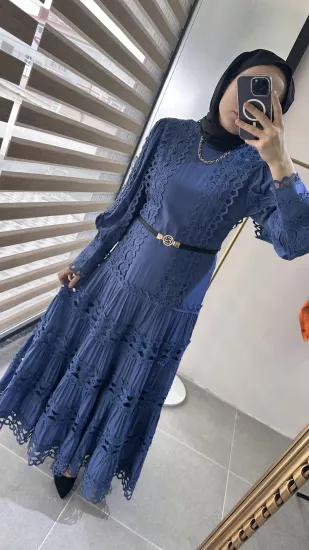 İthal Güpürlü Fendi Elbise