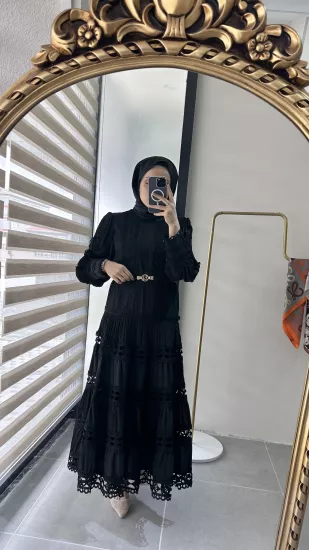 İthal Güpürlü Fendi Elbise