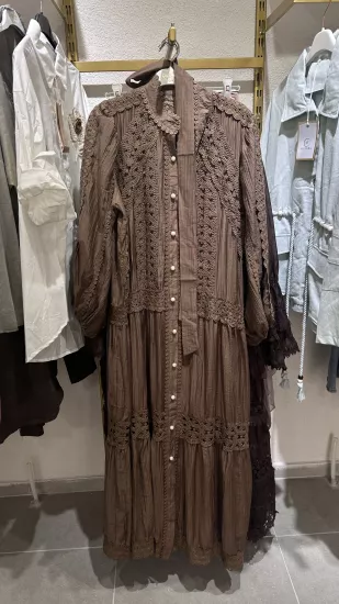 İthal Örgü Model Elbise