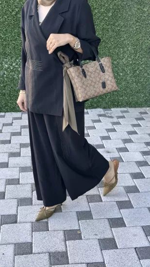 Prive Tasarım Dikişli Blazer Takım