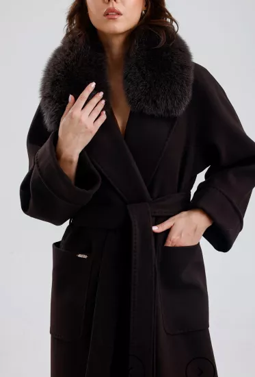 Massimo Model Kürklü Kaşmir Kaban