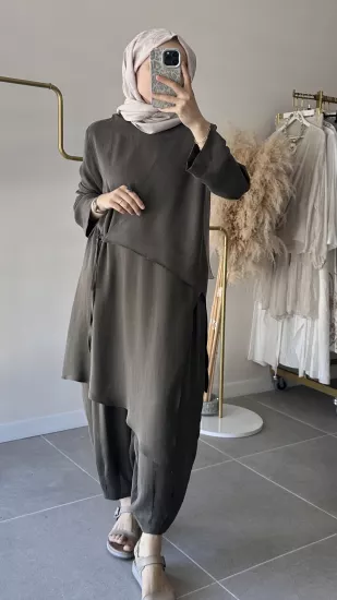 Prive Asimetrik Tunikli Modal Tasarım Takım