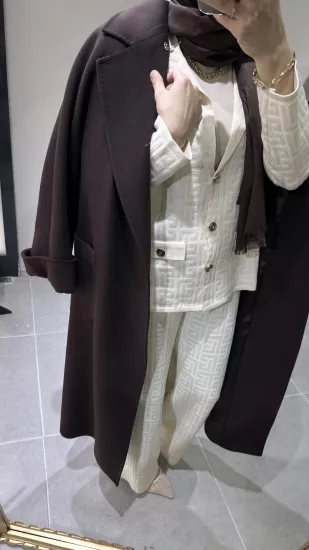 Massimo Model Kürksüz Kaşmir Kaban