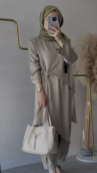 Prive Asimetrik Tunikli Modal Tasarım Takım